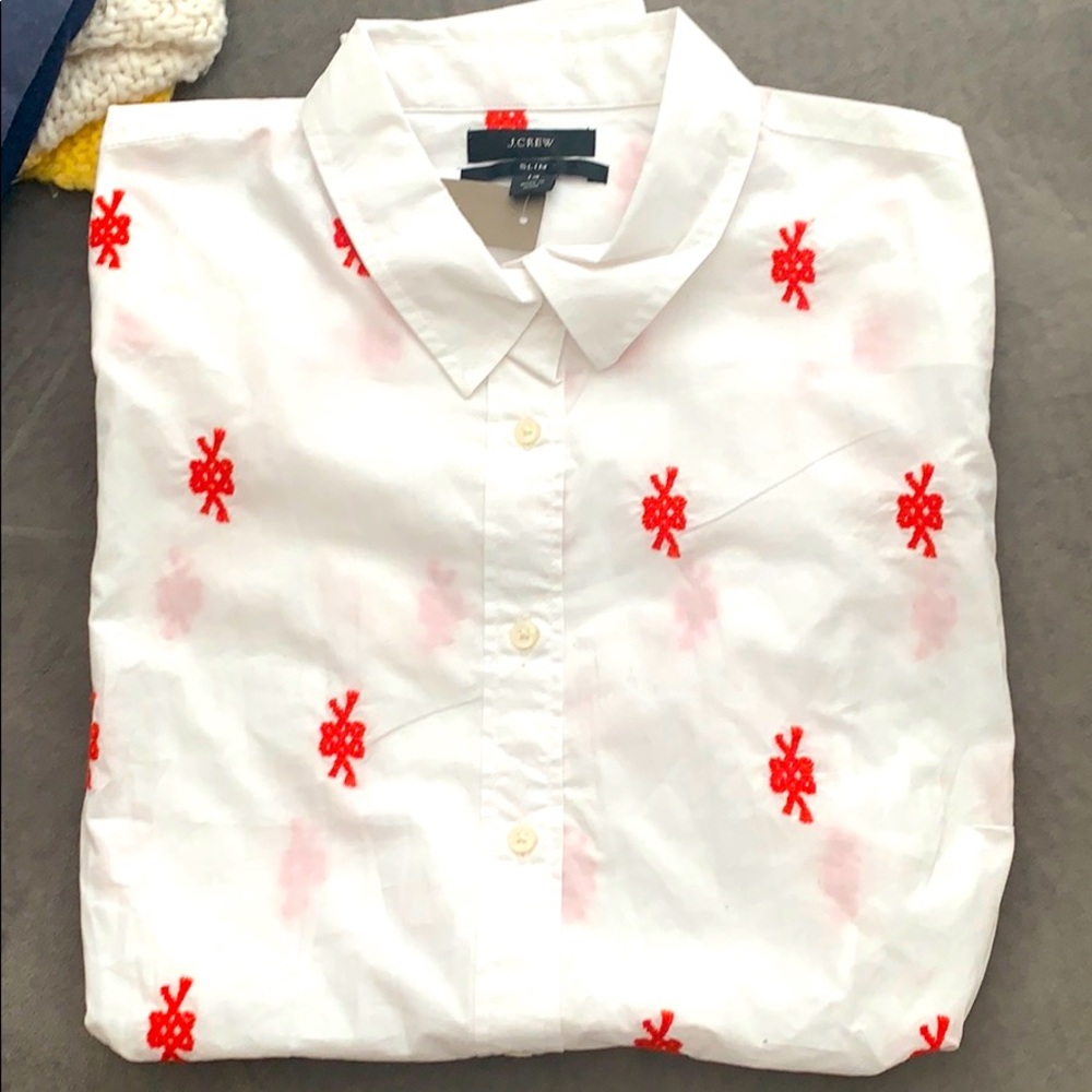 J.Crew nautical button down shirt